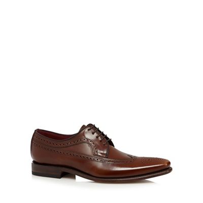 Brown leather lace up brogues